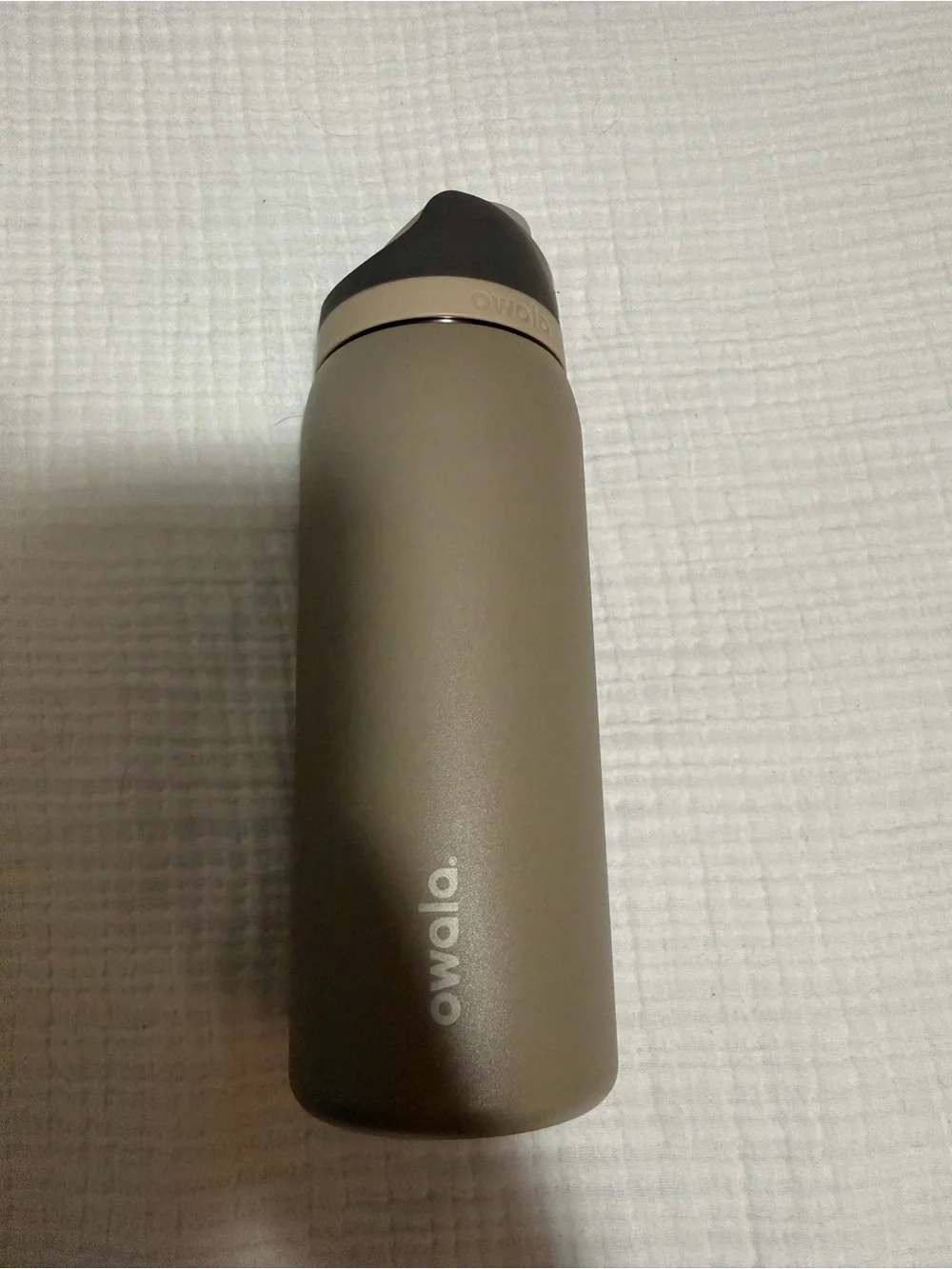 Owala Beige and Brown Insulated 32oz Water Bottle - Picture 1 of 7